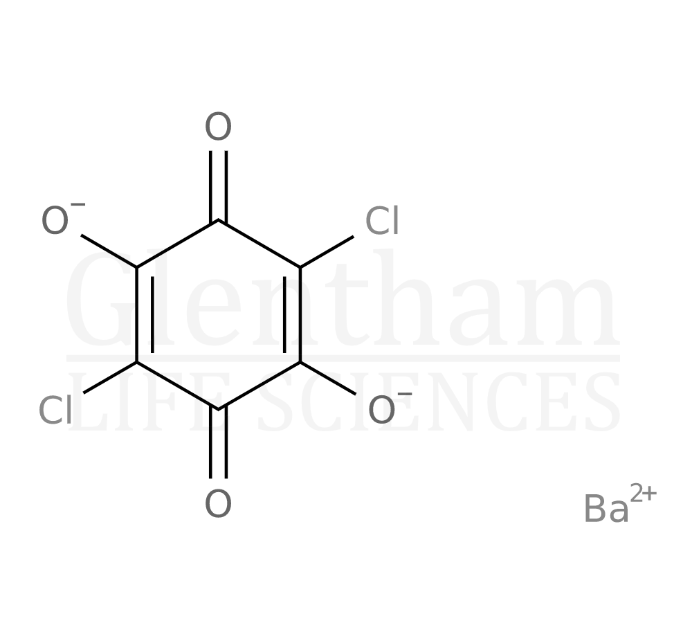 Chloranilic acid, barium salt Structure