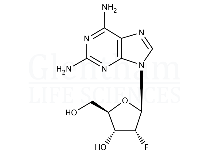 2-Amino-2''-deoxy-2''-fluoroadenosine Structure