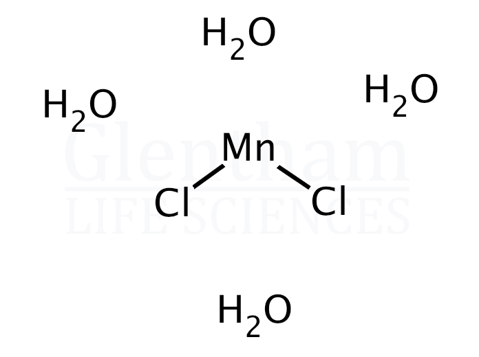 Manganese(II) chloride tetrahydrate Structure