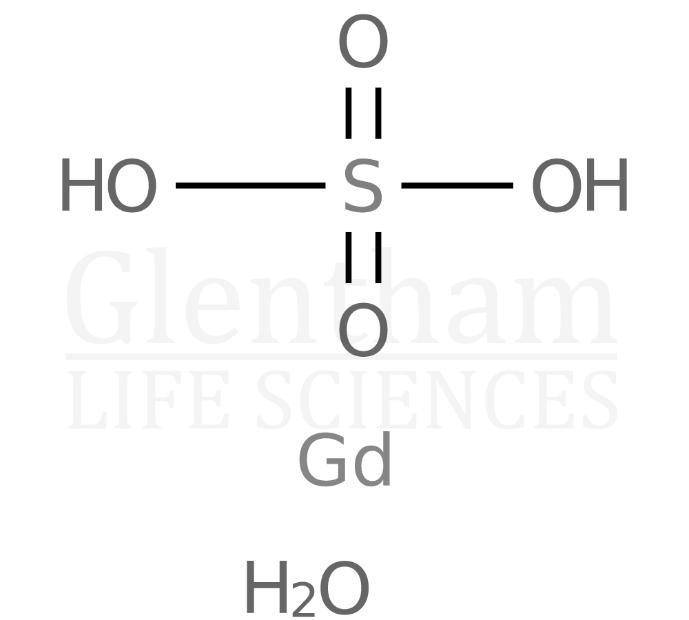 Gadolinium sulfate hydrate, 99.9% Structure
