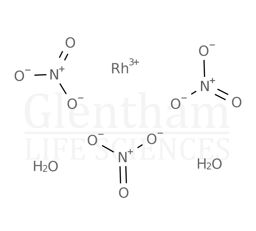 Structure for Rhodium(III) nitrate hydrate, 99.95% (metals basis)