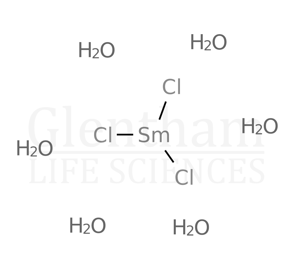 Samarium chloride hydrate, 99.99% Structure