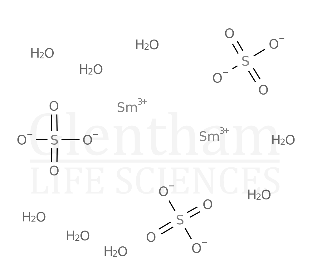 Samarium sulfate hydrate, 99.9% Structure