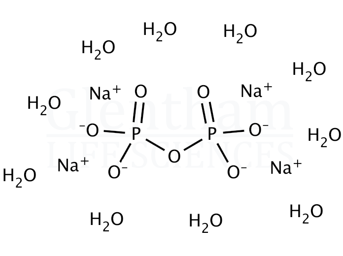 Structure for Sodium pyrophosphate decahydrate, 99%