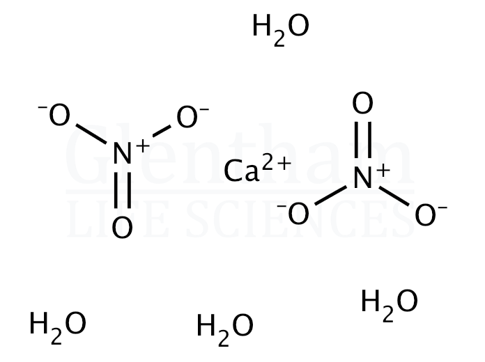Calcium nitrate tetrahydrate Structure