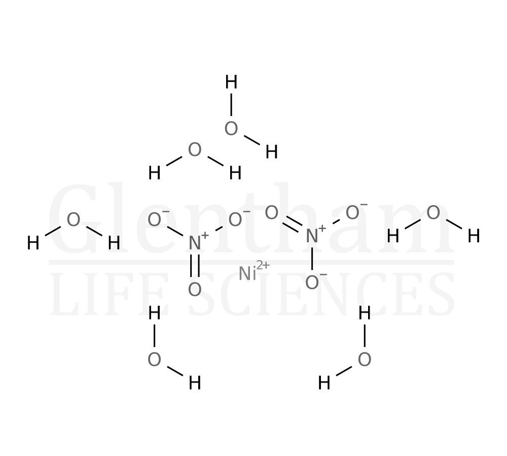 Nickel(II) nitrate hexahydrate, 99.0% Structure