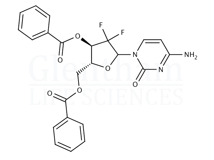 Structure for 3'',5''-Di-O-benzoyl-2''-deoxy-2'',2''-difluorocytidine (134790-39-9)