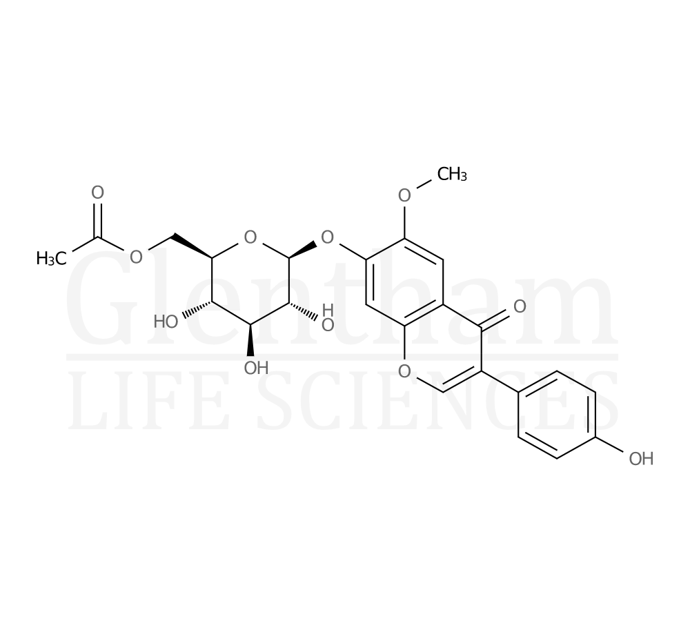 Strcuture for 6''''-O-Acetylglycitin