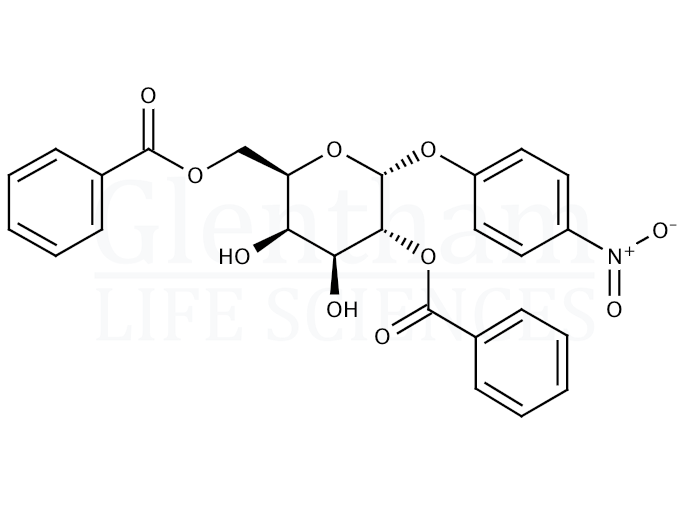 p-Nitrophenyl 2,6-Di-O-benzoyl-α-D-galactopyranoside Structure