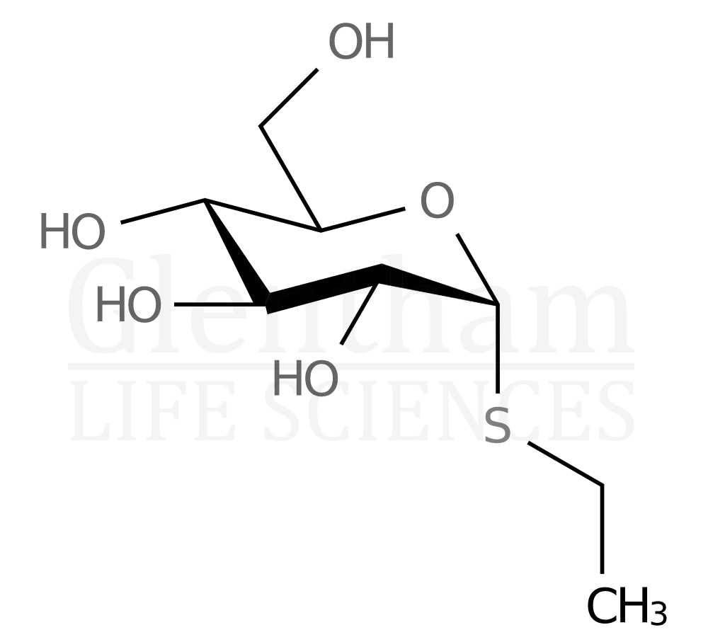 Ethyl a-thioglucopyranoside Structure
