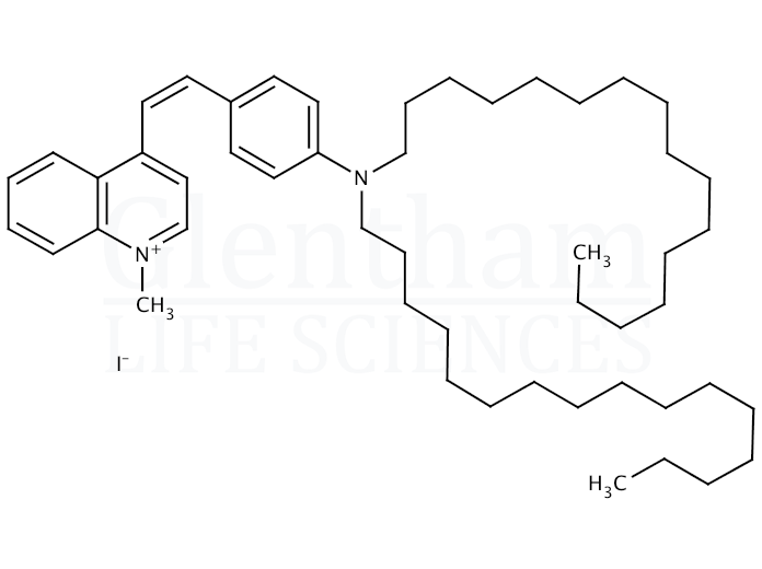 4-(p-Dihexadecylaminostyryl)-N-methylquinolinium iodide Structure