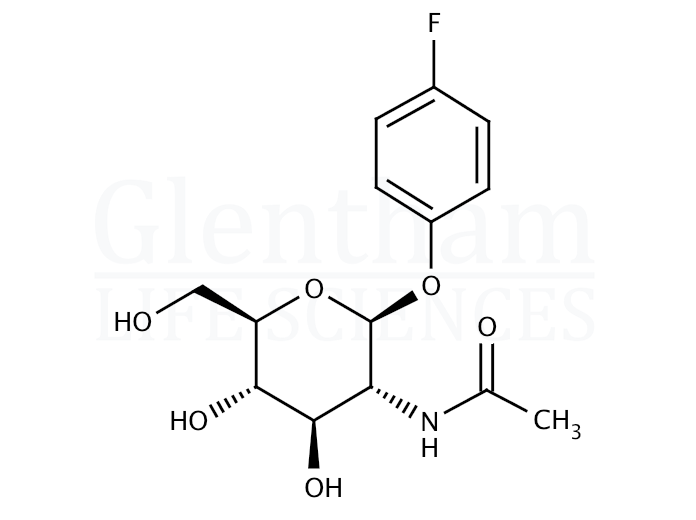 4-Fluorophenyl 2-acetamido-2-deoxy-b-D-glucopyranoside Structure
