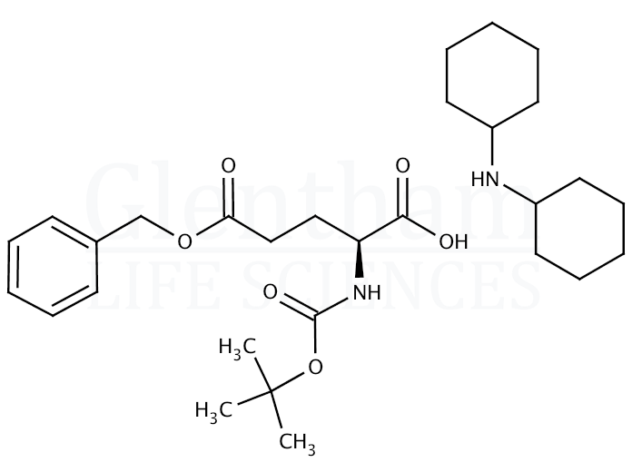 Structure for Boc-Glu(OBzl)-OH dicyclohexylammonium salt (13574-84-0)