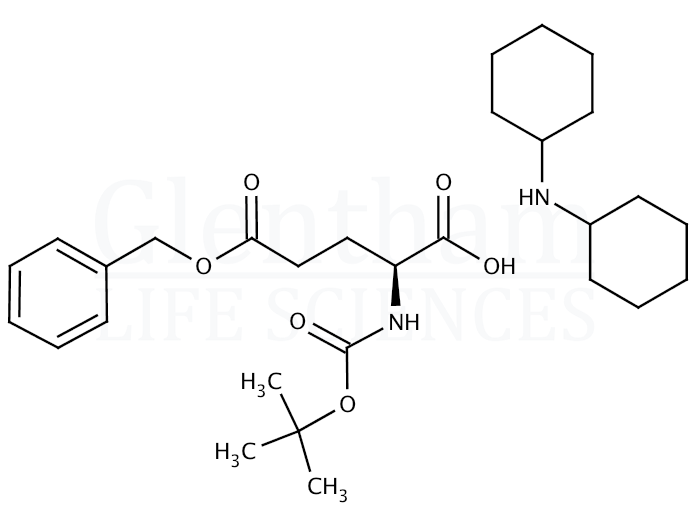 Structure for  Boc-Glu(OBzl)-OH dicyclohexylammonium salt  (13574-84-0)