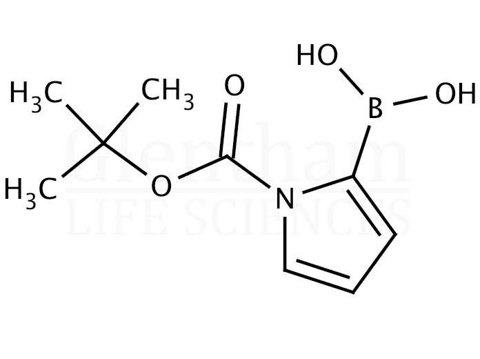 Structure for  BOC-Pyrrole-2-boronic acid  (135884-31-0)