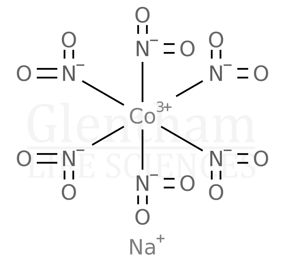 Sodium hexanitritocobaltate(III) Structure