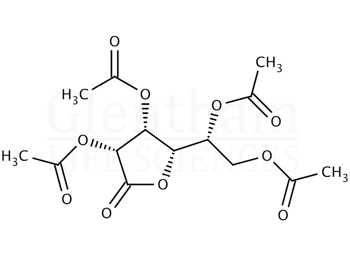 D-Gulono-1,4-lactone 2,3,5,6-tetraacetate Structure