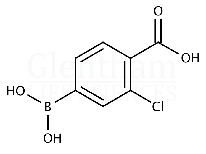 4-Carboxy-3-chlorophenylboronic acid Structure