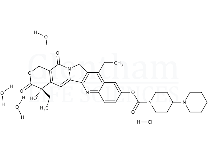 Irinotecan hydrochloride trihydrate Structure