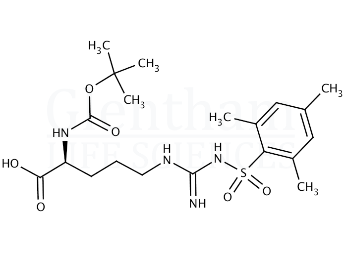Structure for Boc-Arg(Mts)-OH (136625-03-1)