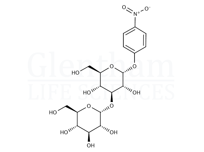 Structure for 4-Nitrophenyl 3-O-(a-D-glucopyranosyl)-a-D-glucopyranoside