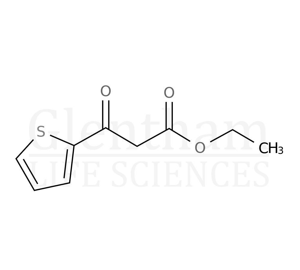 3-Oxo-3-thiophen-2-yl-propionic acid ethyl ester Structure
