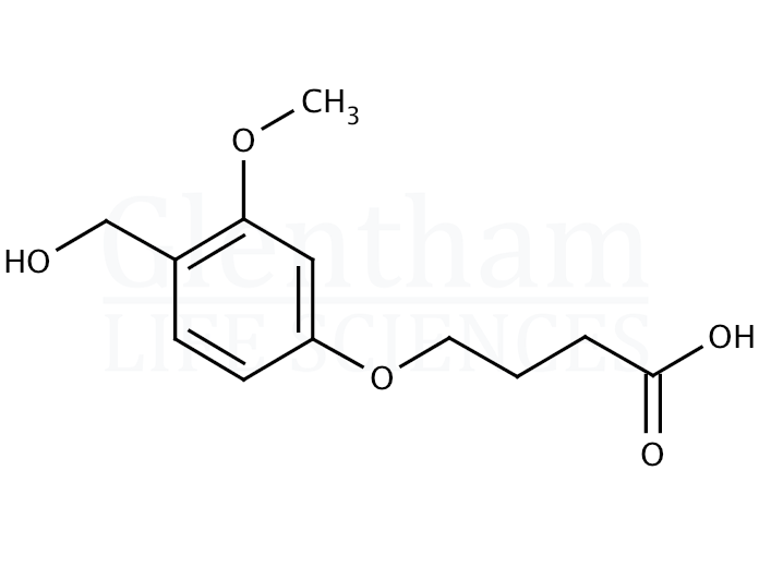 Structure for 4-(4-Hydroxymethyl-3-methoxyphenoxy)butyric acid