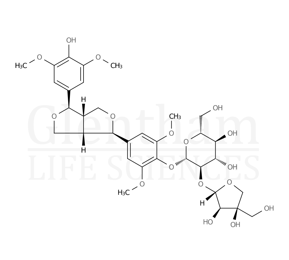Syringaresnol-4-O-beta-D-apiofuranosy Structure