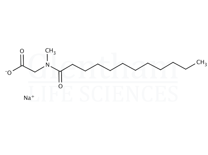 Structure for N-Lauroylsarcosine sodium salt, 10% solution