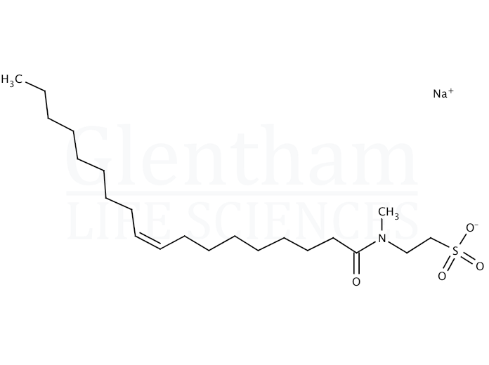 Structure for N-Methyl-N-oleoyl taurine sodium salt, 10% in water