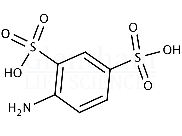 4-Aminobenzene-1,3-disulfonic acid Structure