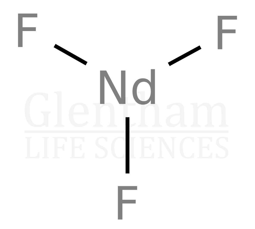 Neodymium fluoride, anhydrous, tablets, 99.9% Structure