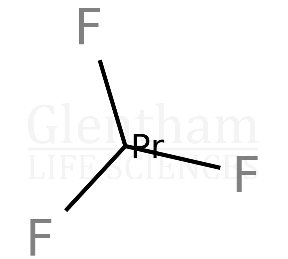 Praseodymium fluoride, 99.9% [pieces 1-5mm] Structure