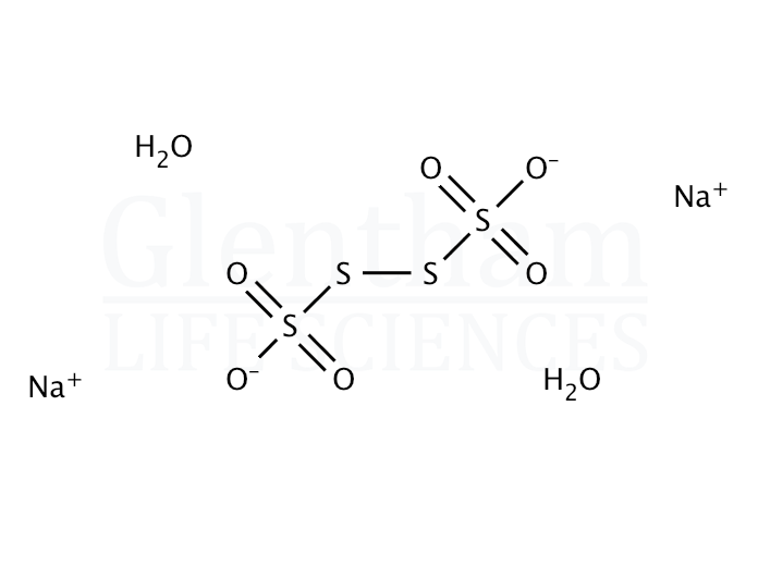 Structure for Sodium tetrathionate dihydrate
