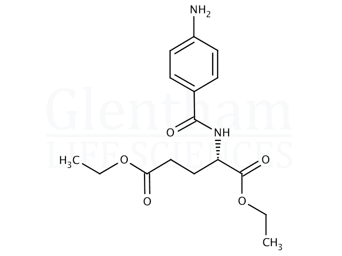 N-(4-Aminobenzoyl)-L-glutamic acid diethyl ester Structure
