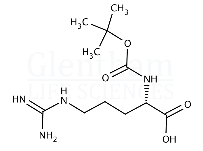 Structure for Boc-Arg-OH  (13726-76-6)