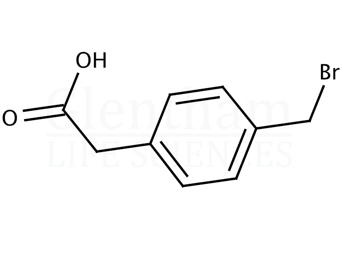 Structure for 4-(Bromomethyl)phenylacetic acid
