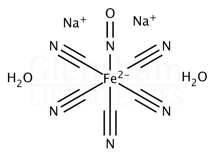 Sodium nitroprusside dihydrate, ACS grade Structure