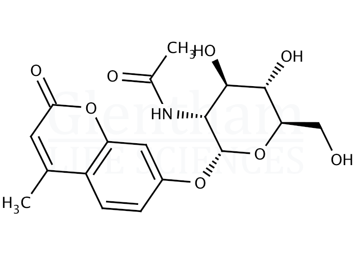 4-Methylumbelliferyl 2-amino-2-deoxy-α-D-glucopyranoside Structure