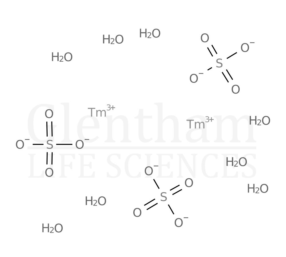 Thulium sulfate hydrate, 99.999% Structure