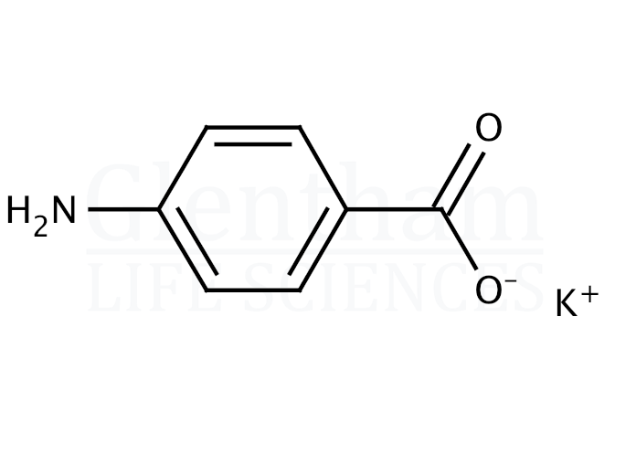 Structure for 4-Aminobenzoic acid potassium salt  (138-84-1)