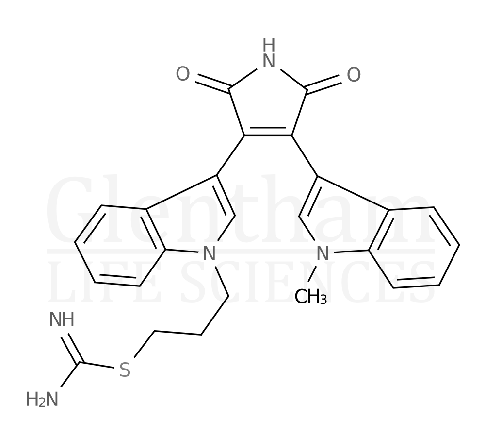 Structure for Bisindolylmaleimide IX methansulfonate