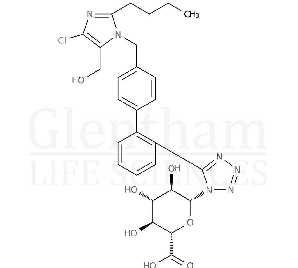 Losartan N1-glucuronide Structure