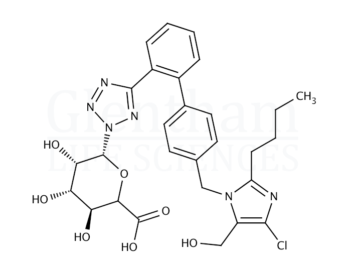 Losartan 2-glucuronide Structure