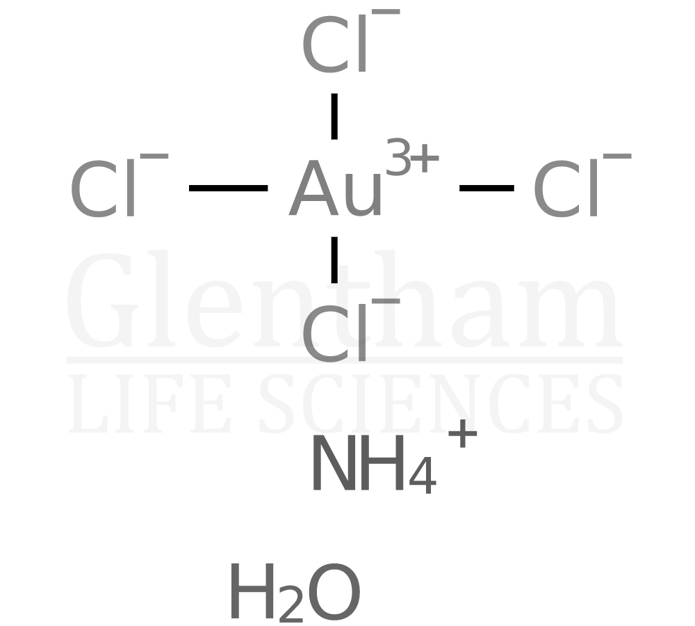 Ammonium tetrachloroaurate(III) Structure
