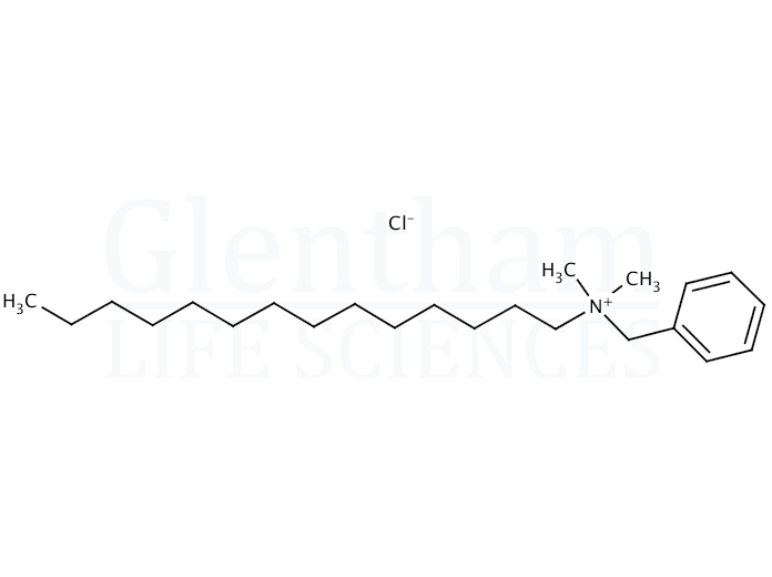 Structure for Benzyldimethyltetradecylammonium chloride dihydrate (139-08-2)