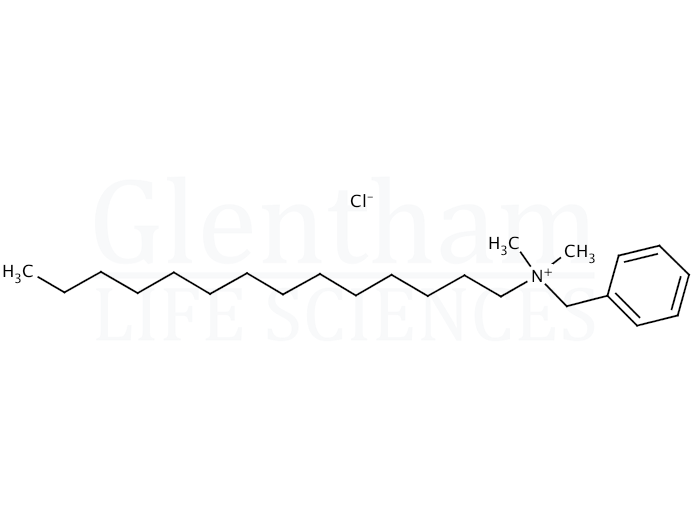 Benzyldimethyltetradecylammonium chloride dihydrate Structure