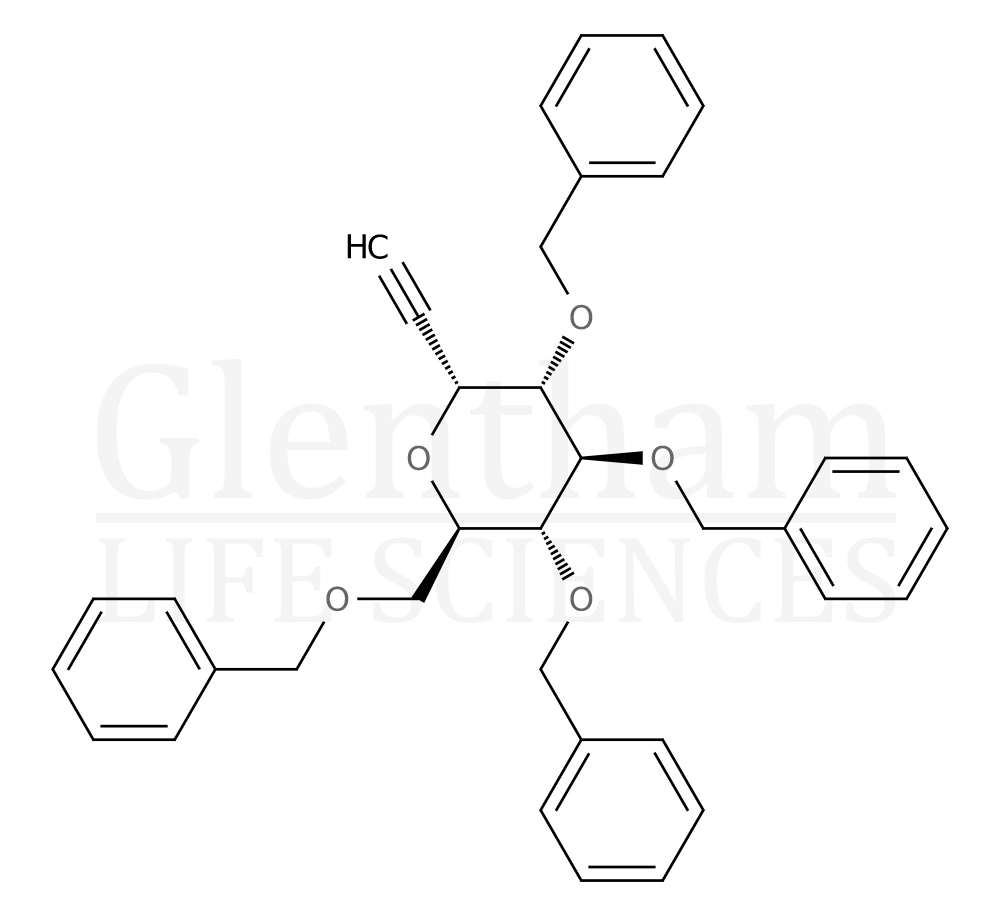Structure for 2-C-(2,3,4,6-Tetra-O-benzyl-a-D-glucopyranosyl) ethyne