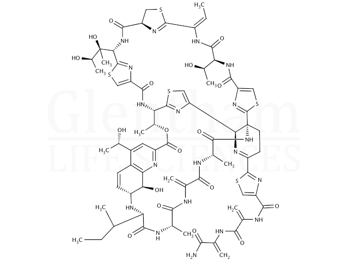 Structure for Thiostrepton  (1393-48-2)