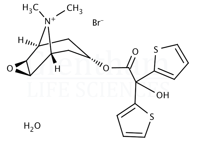 Tiotropium bromide monohydrate Structure